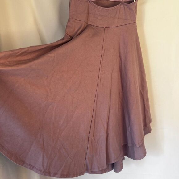 Windsor Violet Triangle Bodice High Low Layered Swirl Skirt Dress Size Small - Picture 7 of 12